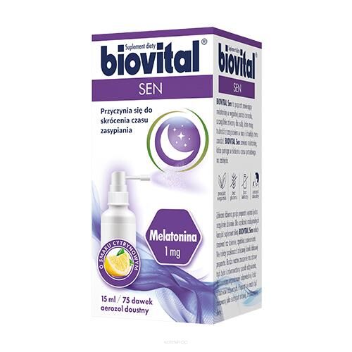 Biovital Sen aerozol doustny z melatoniną, 15ml