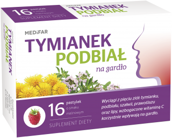TYMIANEK PODBIAŁ MEDIFAR X 16 PASTYLEK