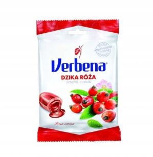 Cukierki VERBENA Dzika róża ziołowe z vit C 60g - IDC