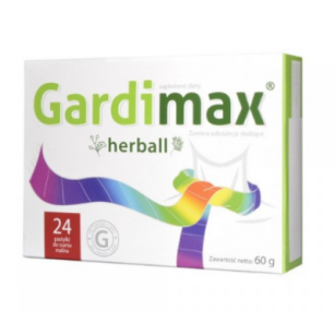 GARDIMAX HERBALL z maliną - 24 pastylki do ssania nawilżające gardło