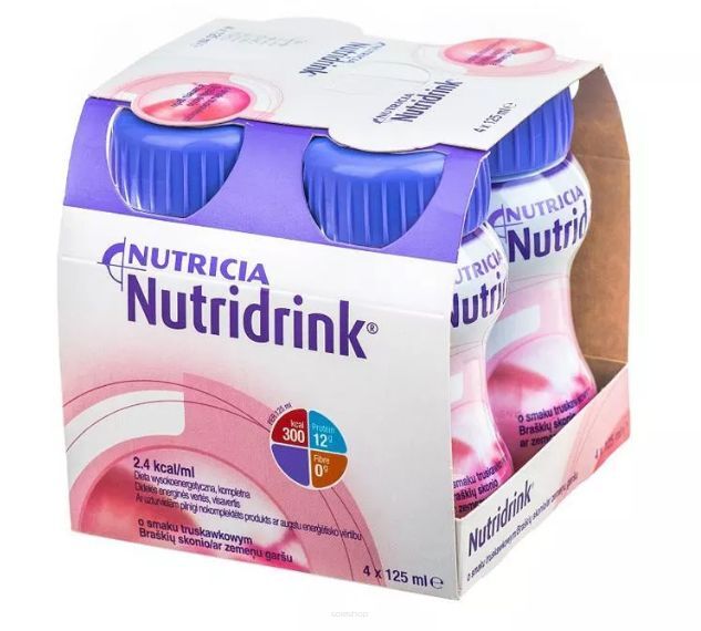 Nutridrink Protein truskawka 4 x 125ml 