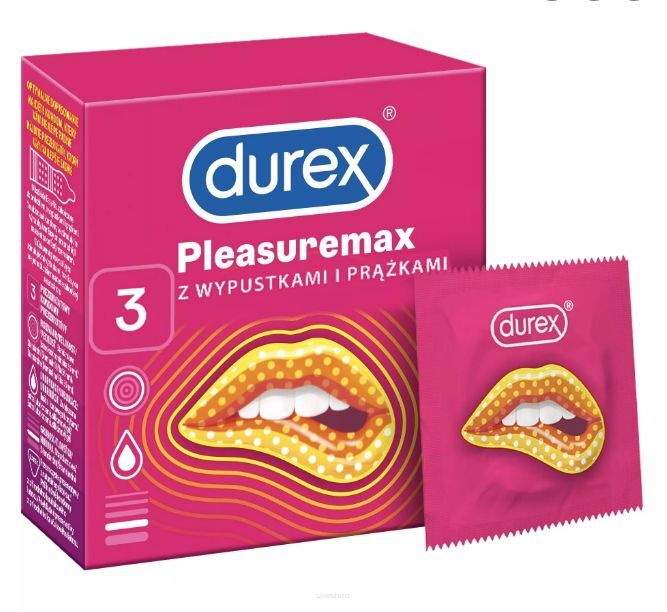 Prez. DUREX PleasureMax nawil. 3szt. - RECKITT