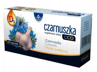 CZARNUSZKA CCD Czosnek + Witamina D3 60 kapsułek - OLEOFARM