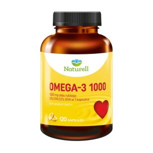 Naturell Omega-3 1000 DHA EPA tran kwasy 120x