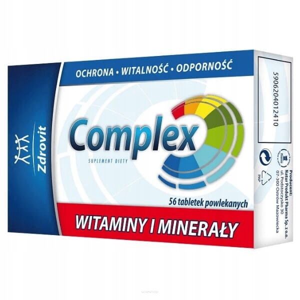 Zdrovit Complex Witaminy i Minerały 56 tabletek - N.P.ZDROVIT