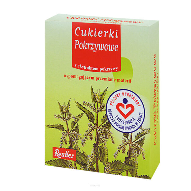 Cukierki REUTTER pokrzywowe 50 g - REUTTER