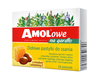 AMOLowe na gardło d/ssania z miód+vit C - TAKEDA