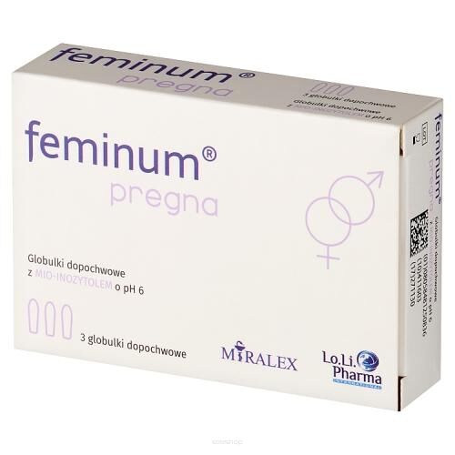 Feminum Pregna globulki dopochwowe, 3 szt.