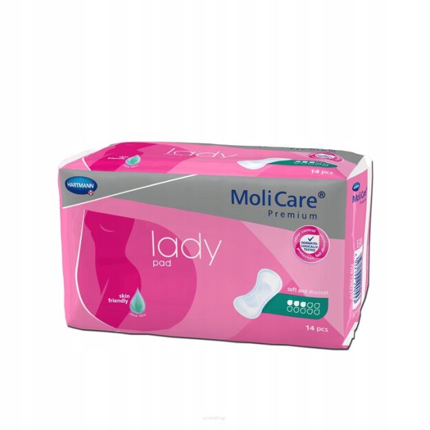Wkłady anatomiczne MoliCare Premium lady 3 kr 14 sztuk - HARTMANN