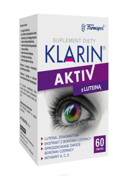 Klarin ACTIV z luteina x 60 tabletek  