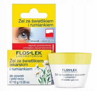 FLOS-LEK żel pod oczy świetlik + rumianek 10g - FLOS-LEK