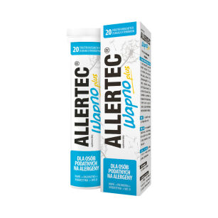 Allertec wapno plus 20 tabletek musujących - ZAKŁADY