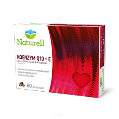 Naturell Koenzym Q-10+E, 60 kapsułek