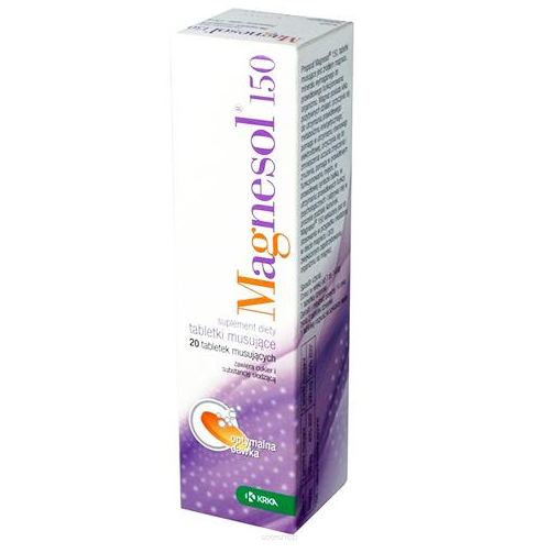Magnesol 150 x 20 tabletek mus. - KRKA