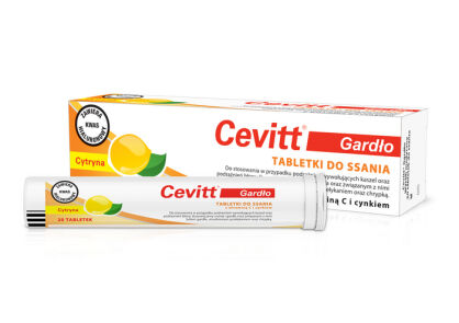 Cevitt Gardło cytryna tabletek do ssania 20 tabletek - ALPEN