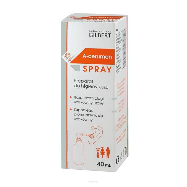 A-Cerumen spray do uszu x 40ml - GLENMARK