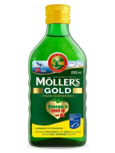 Tran Mollers Gold Norweski płyn 250 ml