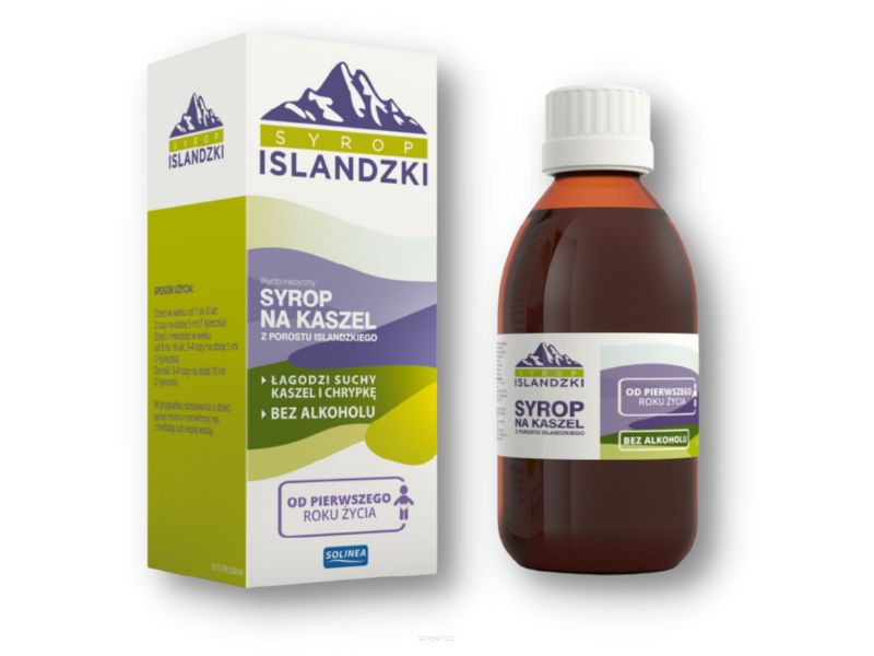 Syrop Islandzki na kaszel x 200 ml SOLINEA
