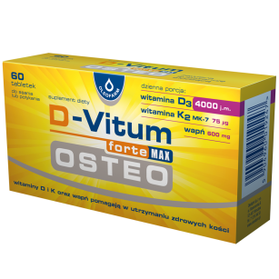 D-Vitum forte max Osteo 60 tabletek