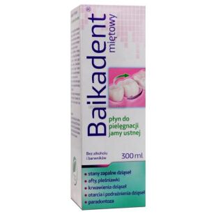 Baikadent Płyn miętowy 300ml - HERBAPOL