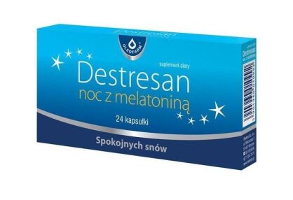 Destresan noc z melatoniną x 30 kapsułek - OLEOFARM