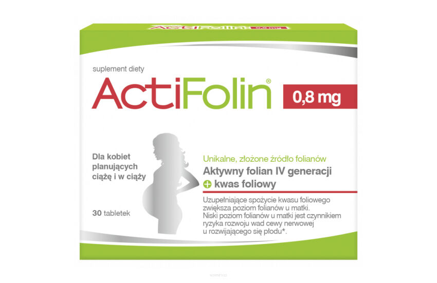 Actifolin 0,8 mg - 30 tabletek 
