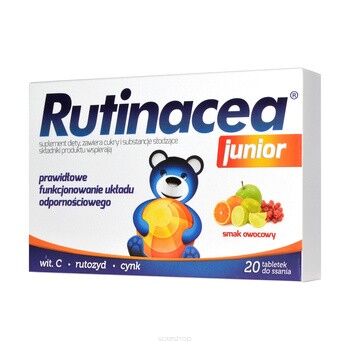 Rutinacea Junior x 20 tabletek d/ssania