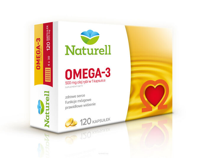 NATURELL Omega-3 kapsułek 0,5 g 120 kapsułek - USP